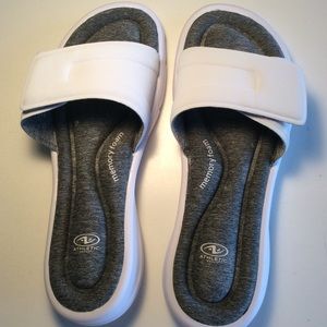 White flip flops